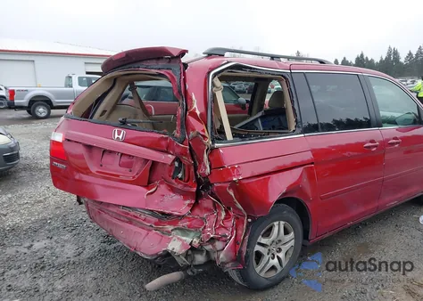 2006 Honda Odyssey Ex-L z USA, uszkodzony, nr VIN 5FNRL386X6B408623